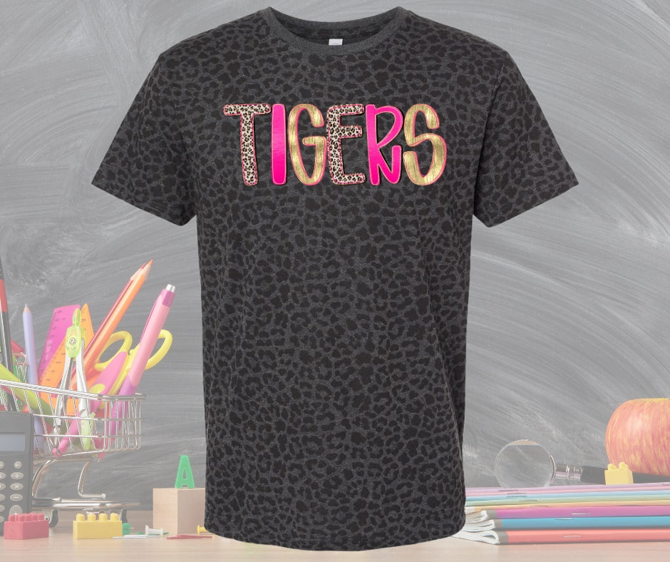 Customizable Preppy Mascot Tee (Leopard Shirts)