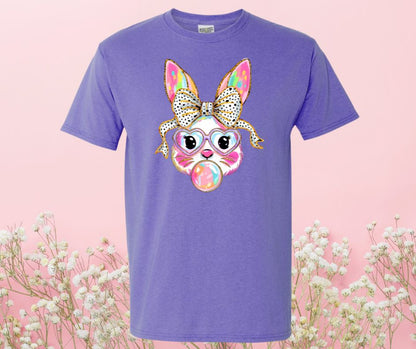 Bubblegum Girly Bunny Graphic Tee