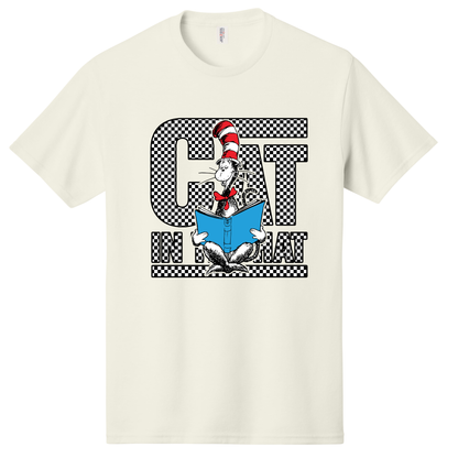 Checkered Cat In The Hat Tee
