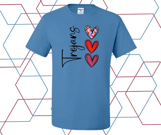 Trojans Heart Graphic Tee