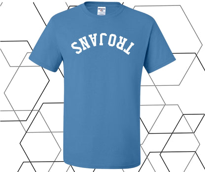 Trojans Upside Down Curve Graphic Tee