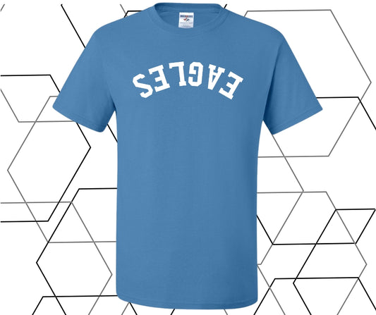 Eagles Upside Down Curve Graphic Tee