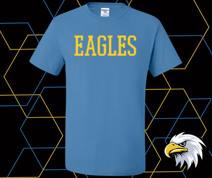 Eagles Stitch Blue Graphic Tee