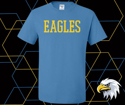 Eagles Stitch Gold Graphic Tee