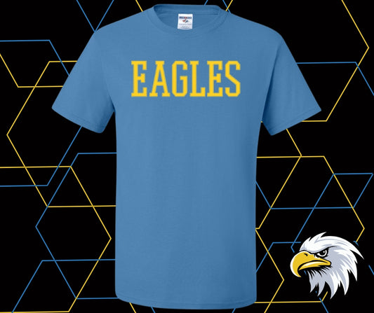 Eagles Stitch Gold Graphic Tee