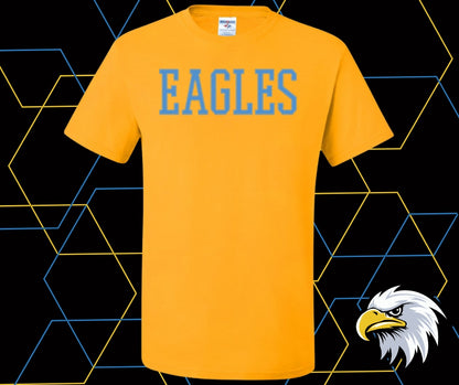 Eagles Stitch Blue Graphic Tee