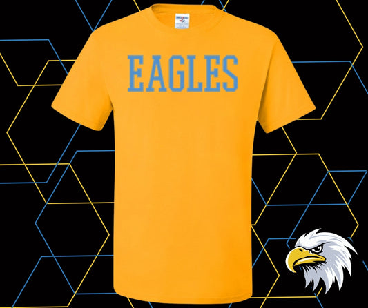 Eagles Stitch Blue Graphic Tee