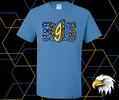 Evans Eagles Doodle Dot Graphic Tee