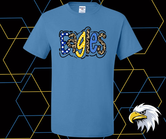Evans Eagles Doodle Dot Graphic Tee