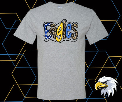 Evans Eagles Doodle Dot Graphic Tee