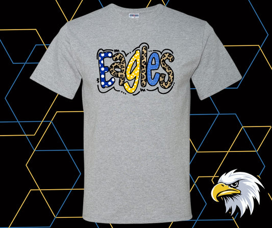 Evans Eagles Doodle Dot Graphic Tee