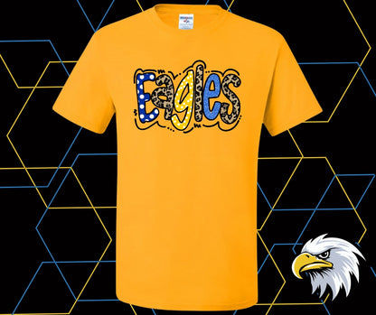 Evans Eagles Doodle Dot Graphic Tee