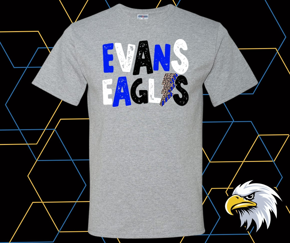 Evans Eagles Distressed Graphic Tee