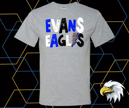 Evans Eagles Distressed Graphic Tee