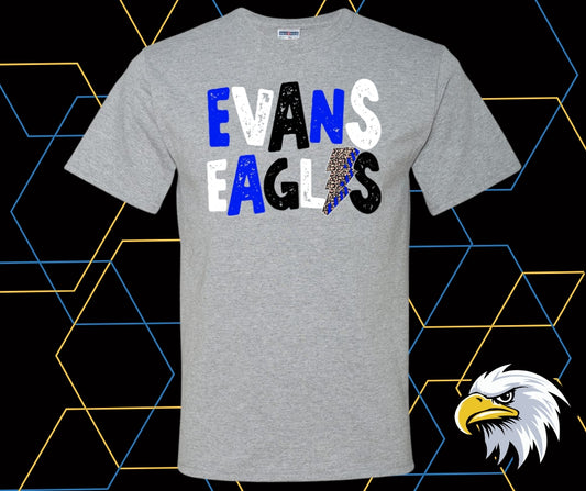 Evans Eagles Distressed Graphic Tee