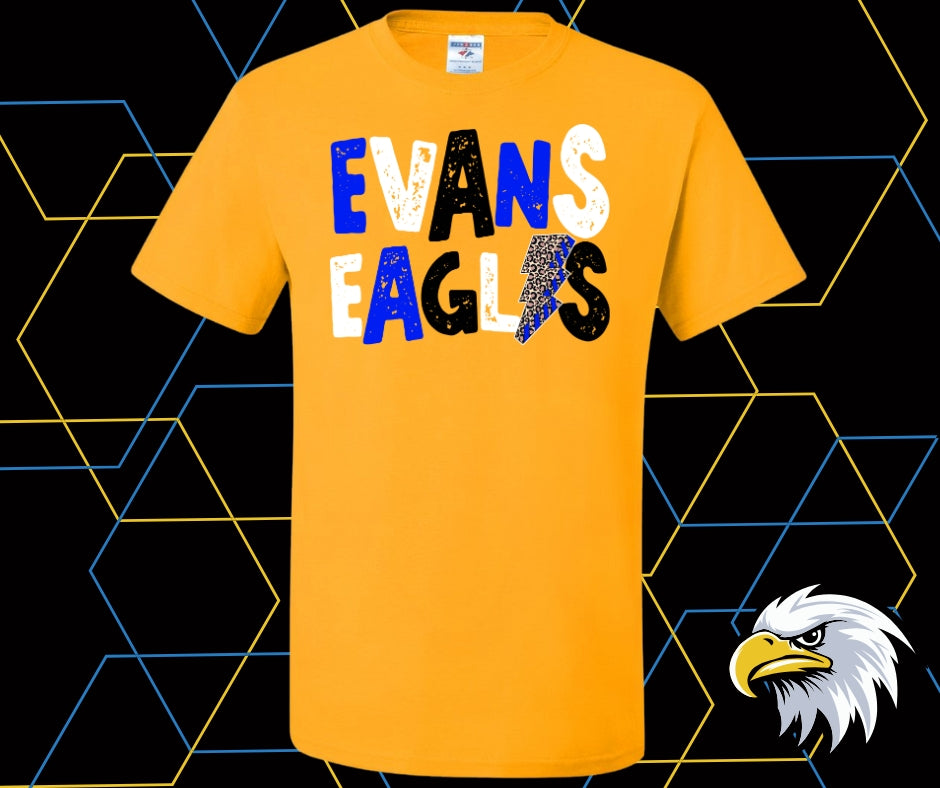 Evans Eagles Distressed Graphic Tee