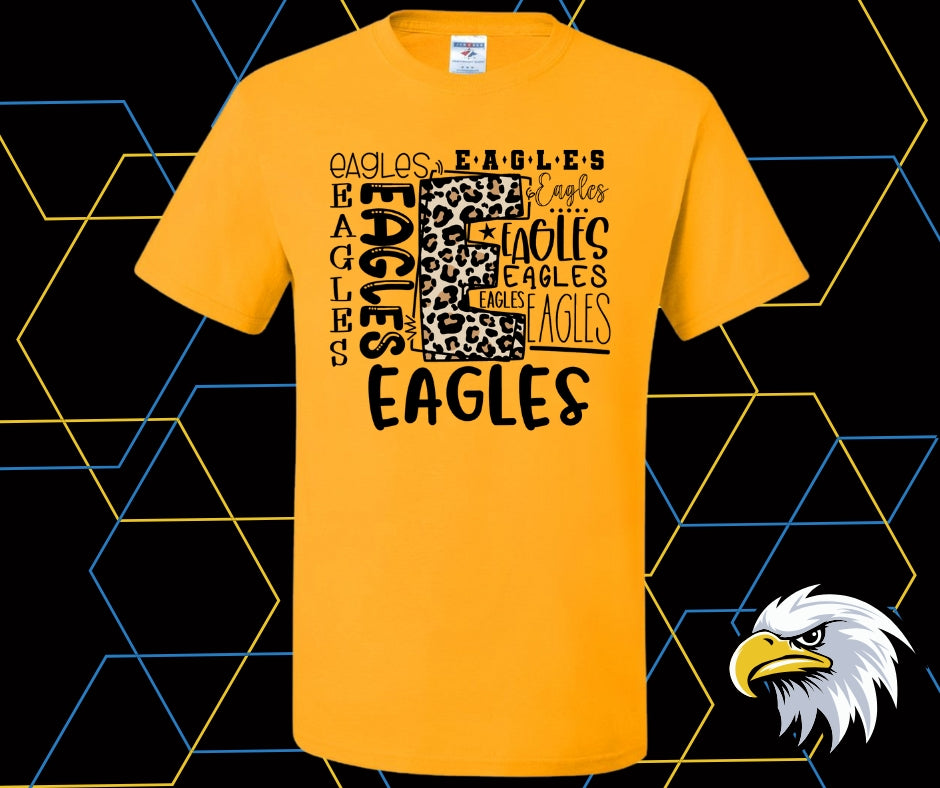 Eagles Leopard Collage Graphic Tee