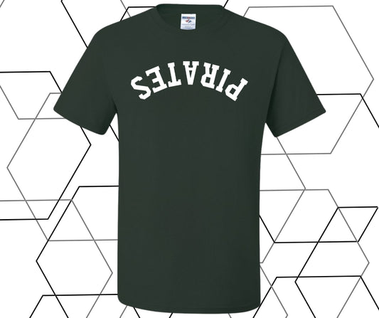 Pirates Upside Down Curve Graphic Tee