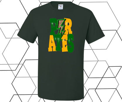 Pirates Retro Lighning Bolt Graphic