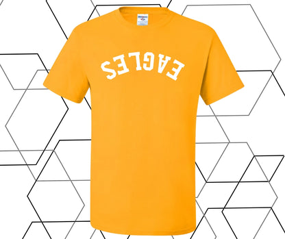 Eagles Upside Down Curve Graphic Tee