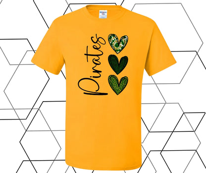 Pirates Heart Graphic Tee