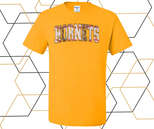 Hornets Baseball Leopard Graphic Tee