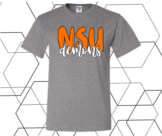 NSU Demons Orange Graphic Tee