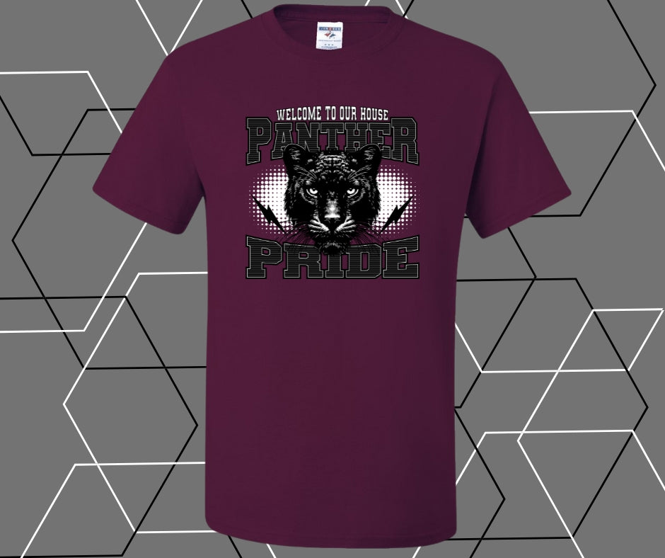 Welcome To Our House Panther Pride Graphic Tee