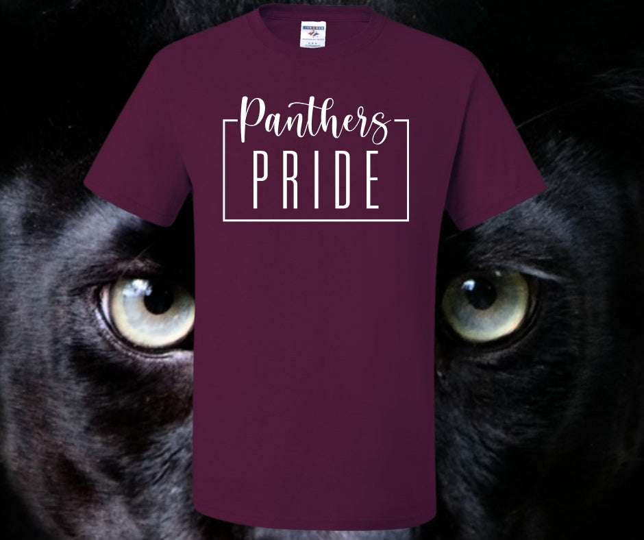 Panthers Script Panthers Pride Script Graphic Tee – Bayou Vinyl Supplies