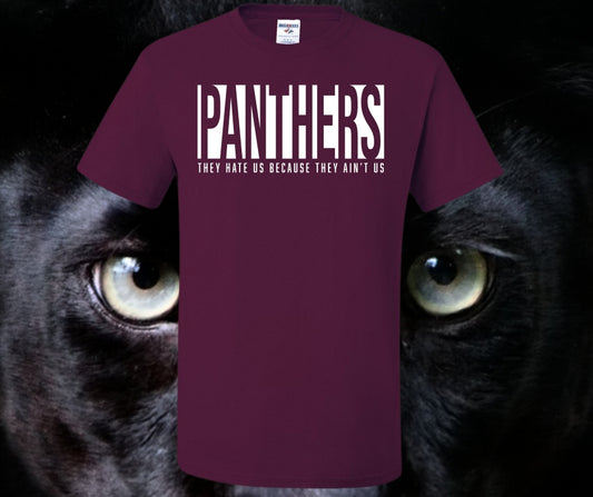 Panthers They Hate Us Cause They Ain't Us Graphic Tee