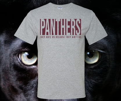 Panthers They Hate Us Cause They Ain't Us Graphic Tee