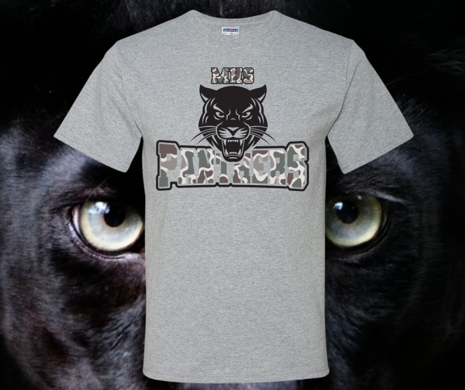 MHS Panthers Camo Graphic Tee