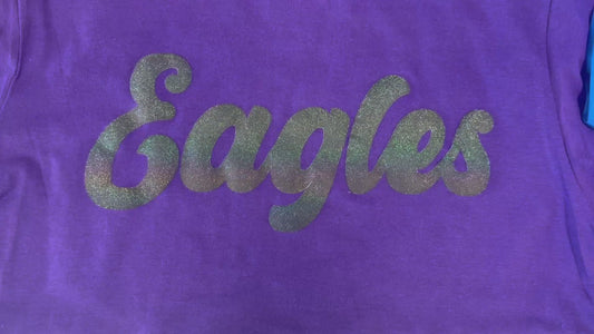 Trojans Glitter Puff Tee