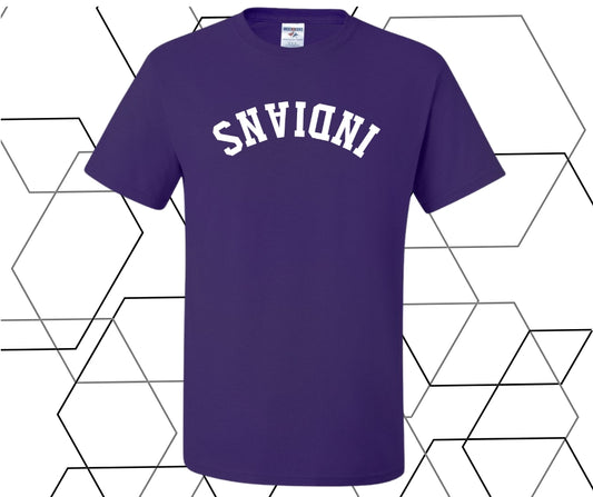 Indians Upside Down Curve Graphic Tee