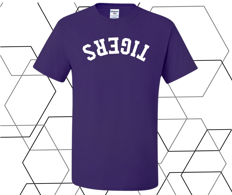 Tigers Upside Down Curve Graphic