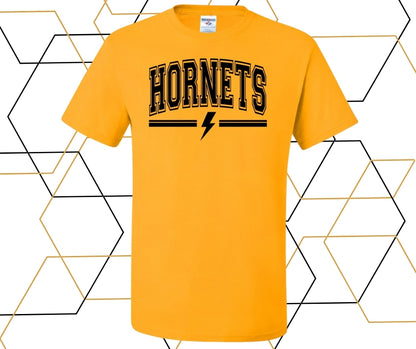 Hornets Basic Lightning Bolt Graphic Tee