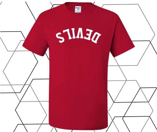 Devils Upside Down Curve Graphic Tee