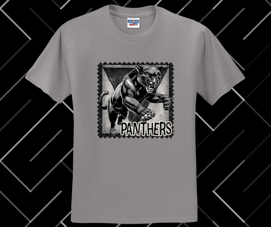 Panthers Stamp Graphic Tee & Sweatshirt