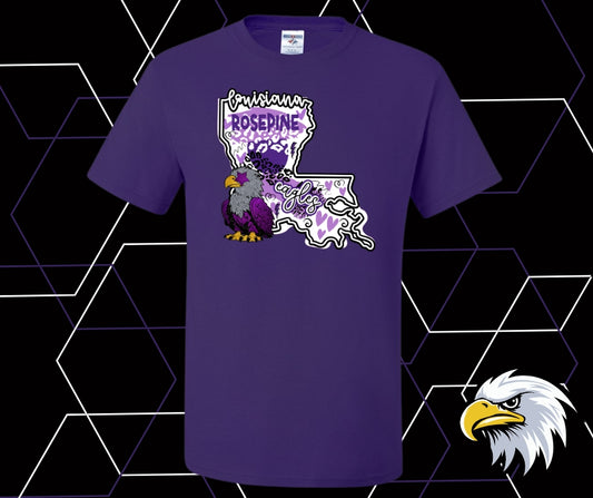 Rosepine Eagles LA boot Graphic Tee