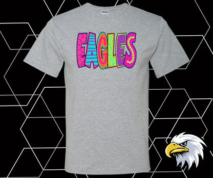 Eagles Neon Retro Graphic Tee