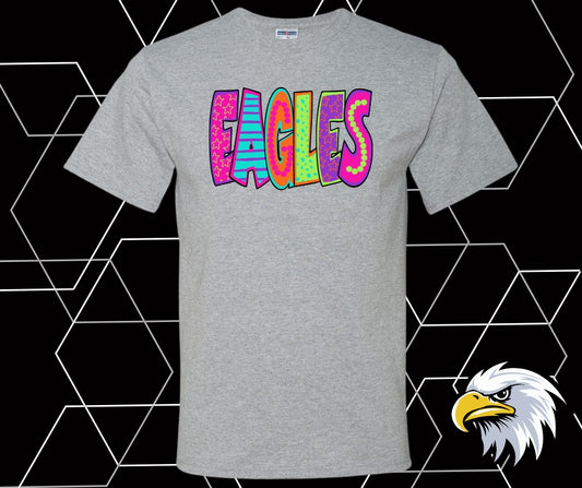 Eagles Neon Retro Graphic Tee