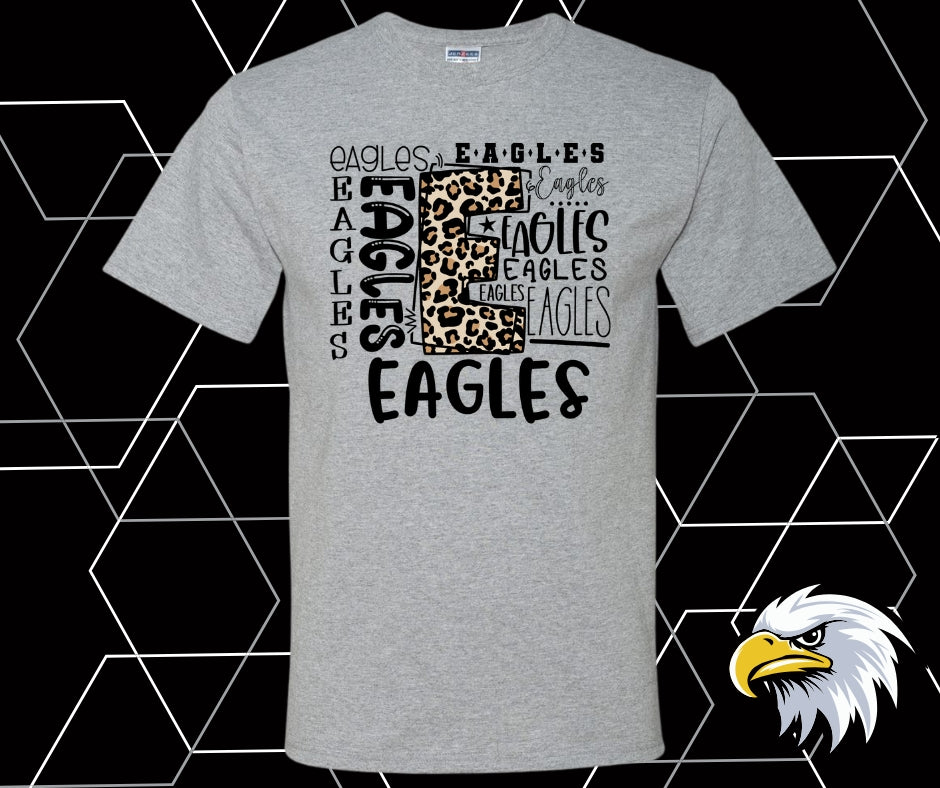 Eagles Leopard Collage Graphic Tee