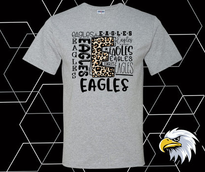 Eagles Leopard Collage Graphic Tee