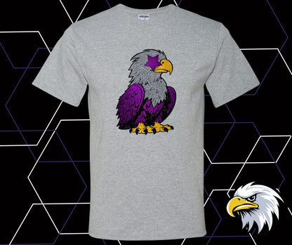 Faux Glitter Eagle Graphic Tee