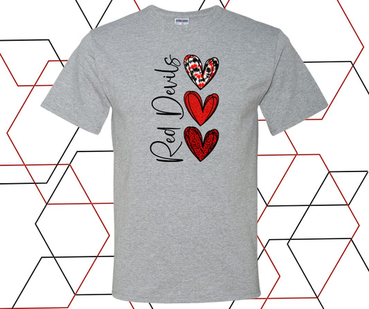 Red Devils Heart Graphic Tee