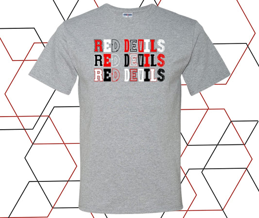 Red Devils Varsity Block Graphic Tee