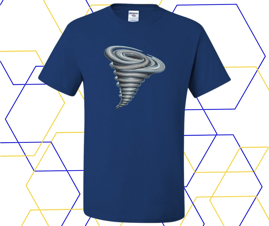Faux Rhinestone Tornado Graphic Tee