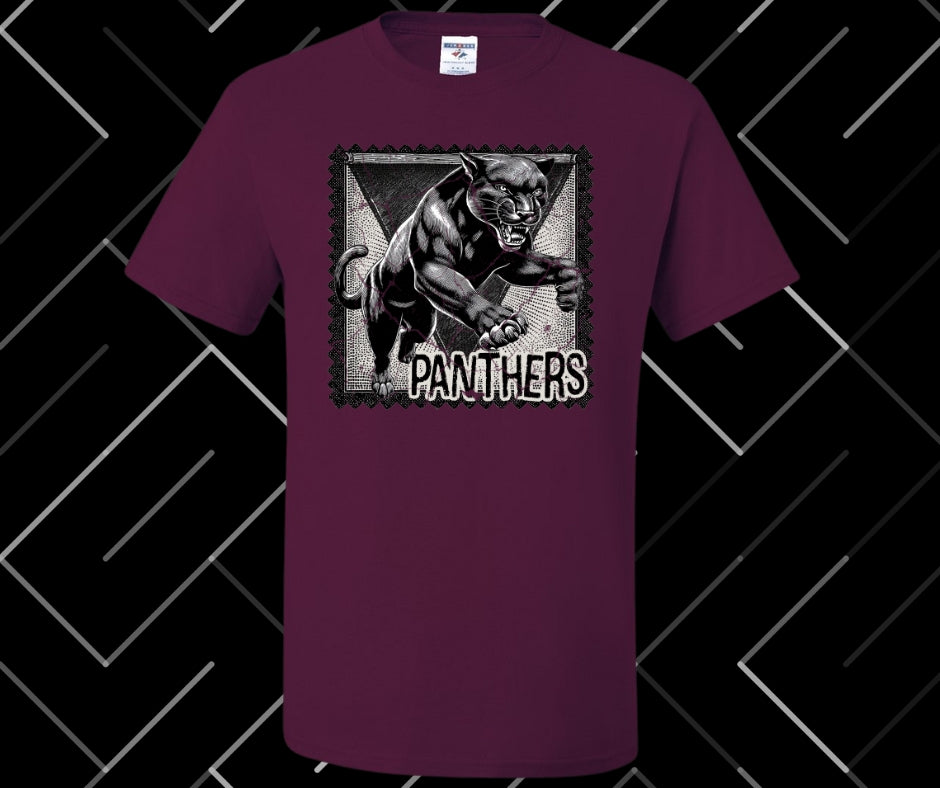 Panthers Stamp Graphic Tee & Sweatshirt