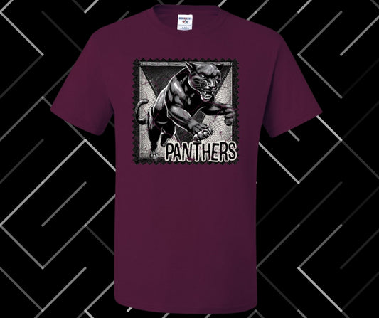 Panthers Stamp Graphic Tee & Sweatshirt