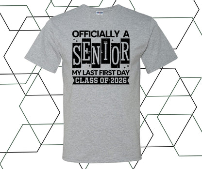 Officially A Senior 2026 Graphic Tee